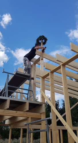 Tømrerarbejde i Spøttrup – opbygning af huset skelet